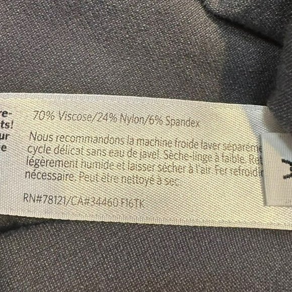 Eileen Fisher Gray Viscose Blend Stretch Slim Leg Dress Pants Womens S - Picture 3 of 6